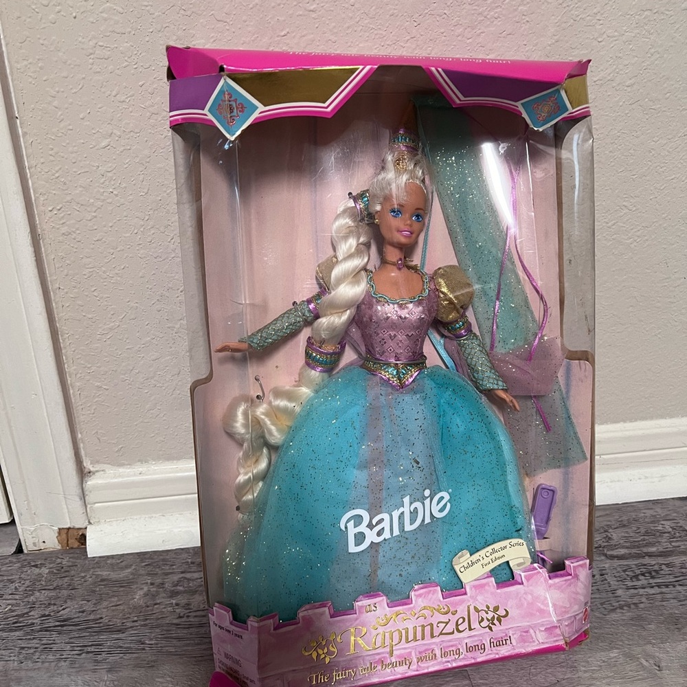 Repunzel Barbie in box